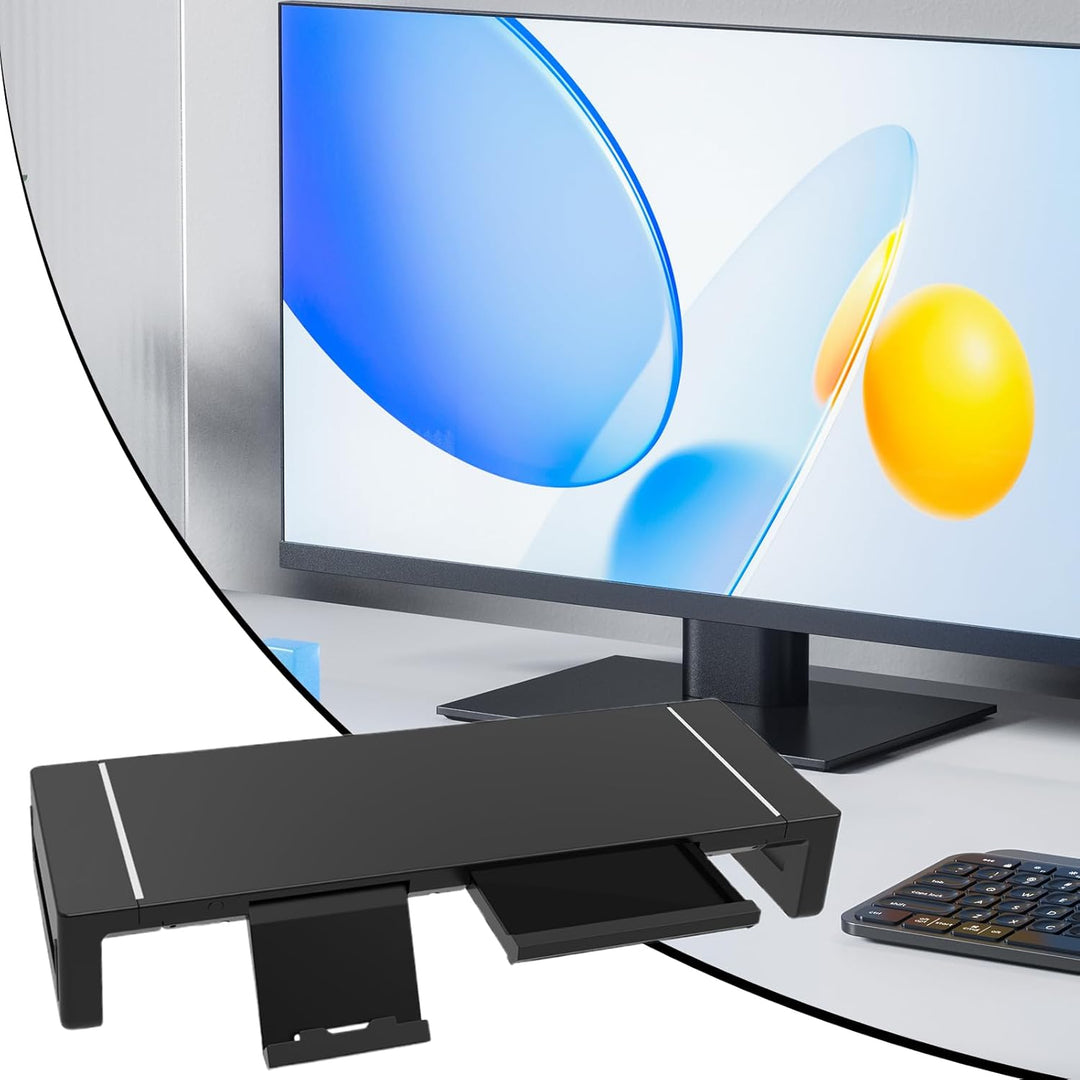 Soporte de monitor ajustable Elevation con cajón – Stravon
