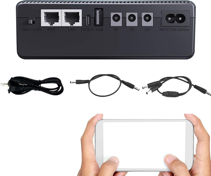 Batería de respaldo UPS de 10400 mAh con fuente compacta – Nexora