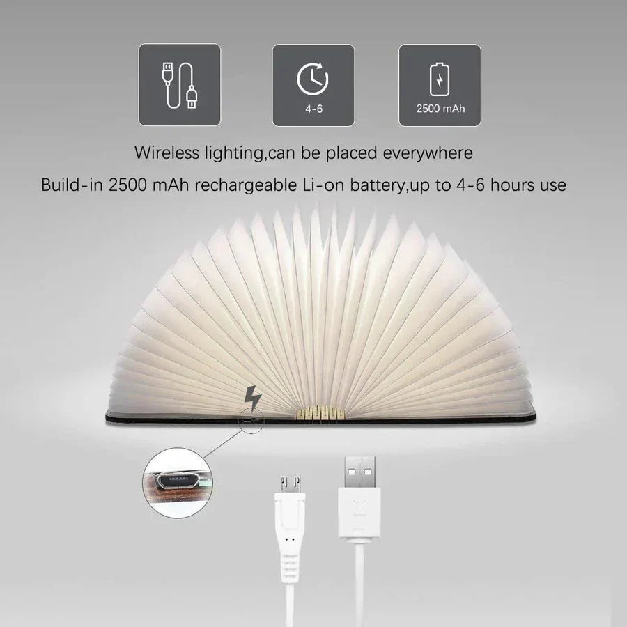 Składana lampka do książek z ciepłym oświetleniem LED - StoryGlow