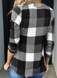 Stylish Casual Checked Women's Blouse - Lara