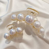 Stylish Pearl Hair Clips - 4-Pack