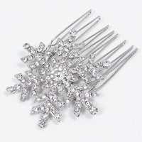 Winter Crystal Snowflake Hairpin - SnowGleam