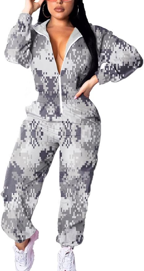 Retro Women's Windbreaker Jumpsuit - Elodie
