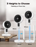 Adjustable Standing Fan with 3D Oscillation – Aerion