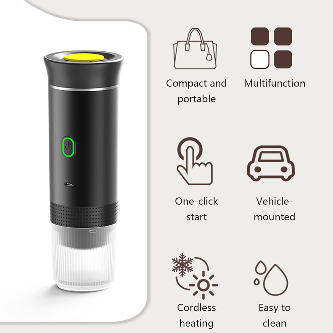 Cafetera espresso portátil 3 en 1 con batería recargable – Raverno