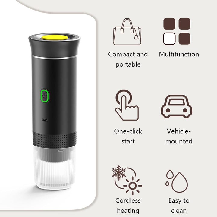 Cafetera espresso portátil 3 en 1 con batería recargable – Raverno