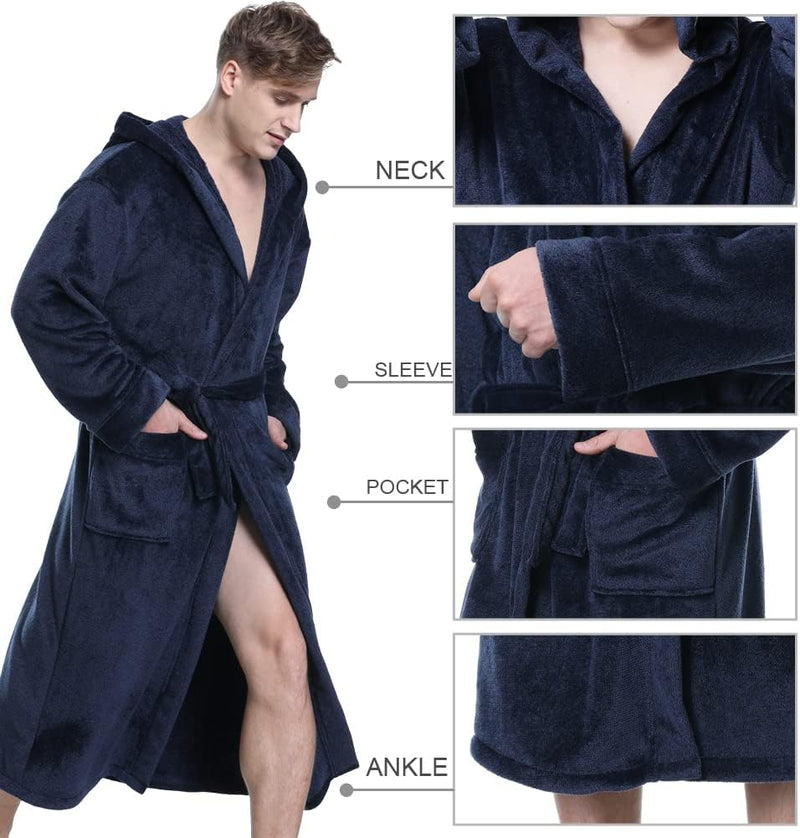 Luxe Heren Badjas met Capuchon - Lars