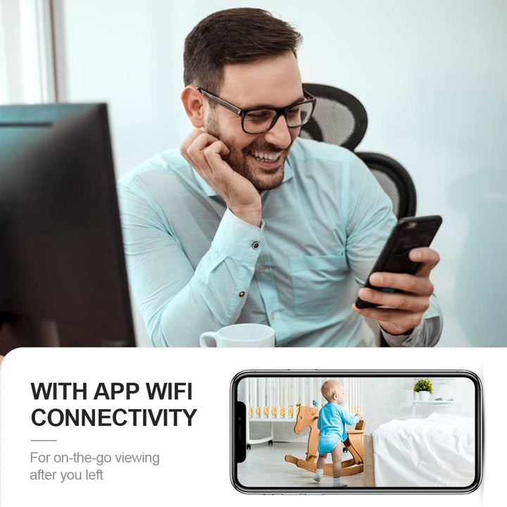 Minicámara de seguridad 4K con Wi-Fi, cámara interior oculta y visión nocturna