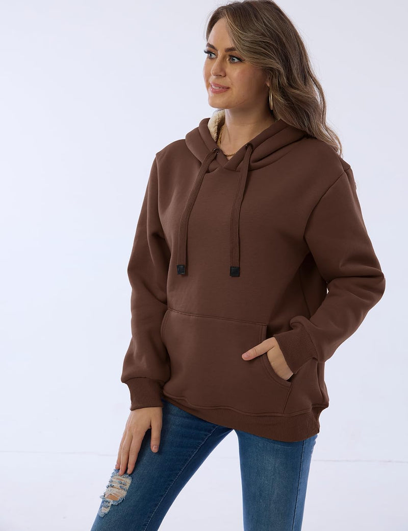 Women's Casual Fleece-Lined Hoodie - Lilly