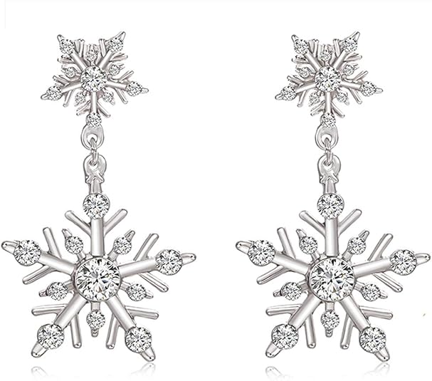 Winter Snowflake Earrings - FrostFlare