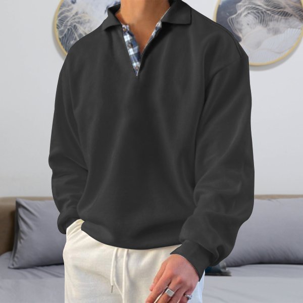 Casual Men's Polo Sweater - Oliver