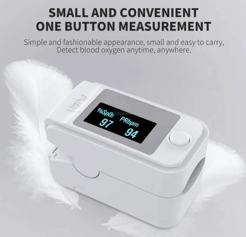 Non-Invasive Finger Pulse Oximeter with LED Display - PrecisionPulse