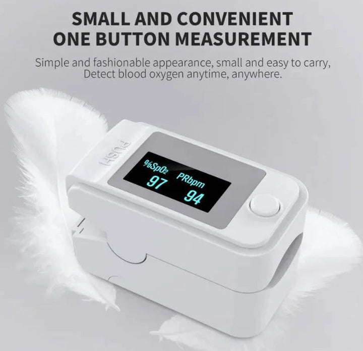 Non-Invasive Finger Pulse Oximeter with LED Display - PrecisionPulse