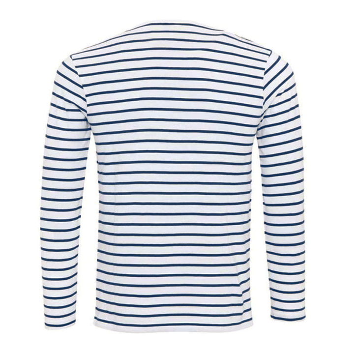 Gestreept Henley Shirt Met Lange Mouwen – Ewan