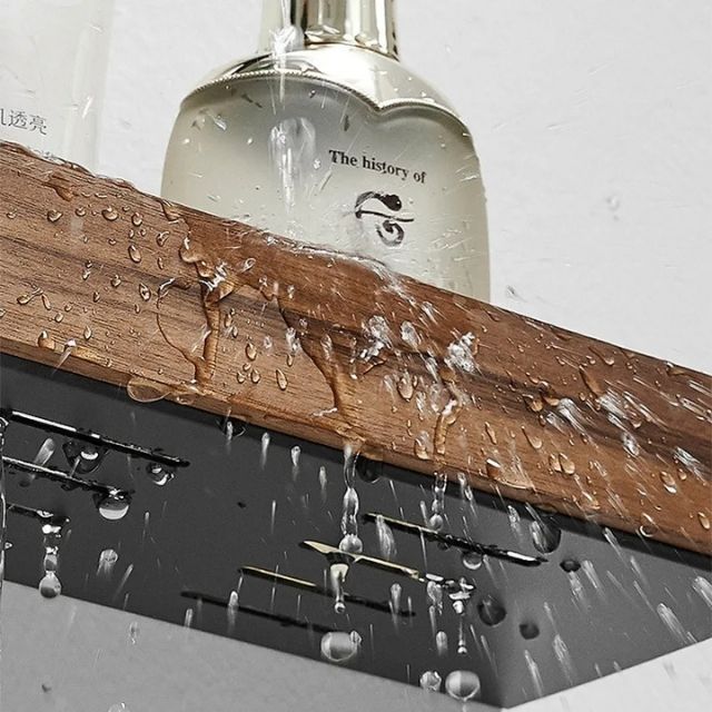 Solid Wood Bathroom Shelf – WoodaFix