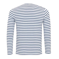 Striped Henley Shirt with Long Sleeves – Dorian