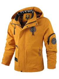 Lightweight men's outdoor jacket wind- & waterproof with hood – Torben