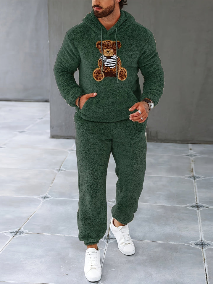 Fuzzy Fleece Two-Piece Outfit Set - Logan