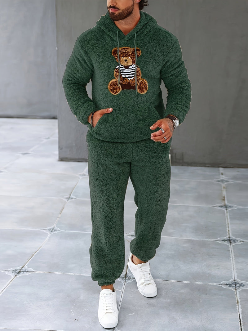 Fuzzy Fleece Two-Piece Outfit Set - Logan