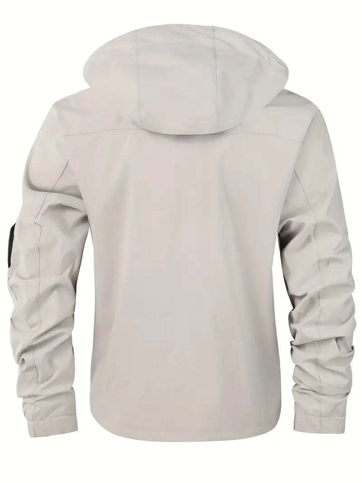 Lightweight men's outdoor jacket wind- & waterproof with hood – Torben