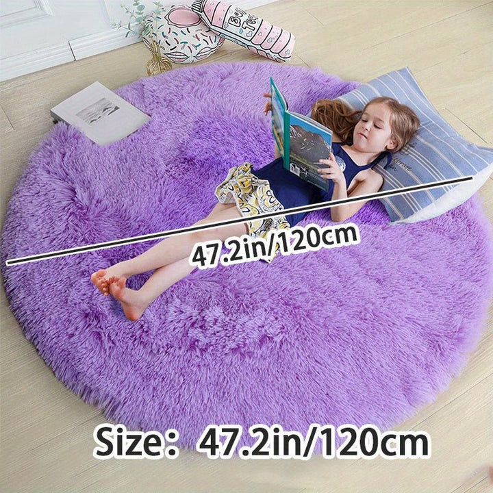 Rond Fluffy Vloerkleed - Clouda