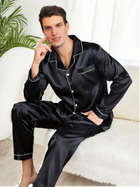 Soft Satin Men's Pajamas – Adrian