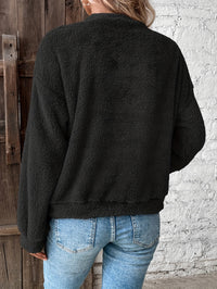 Comfortable Teddy Pullover Sweatshirt - Livia