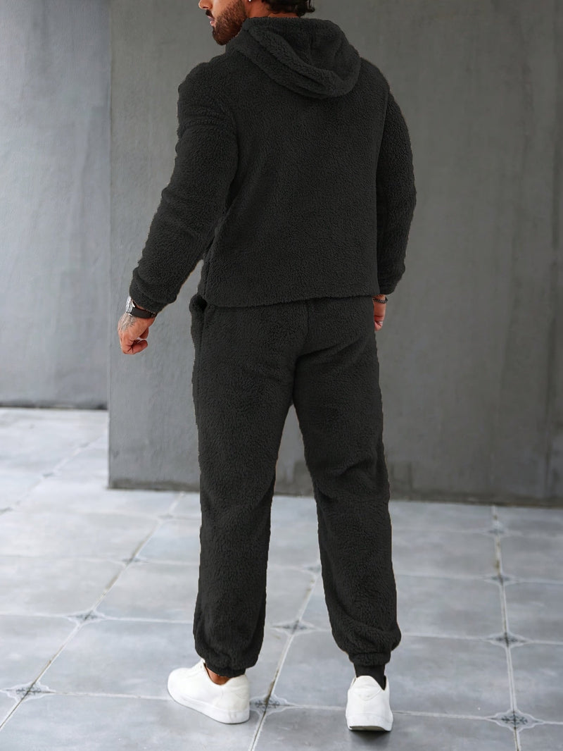 Fuzzy Fleece Two-Piece Outfit Set - Logan