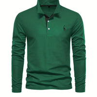 Comfortabele Heren Polo met Lange Mouwen