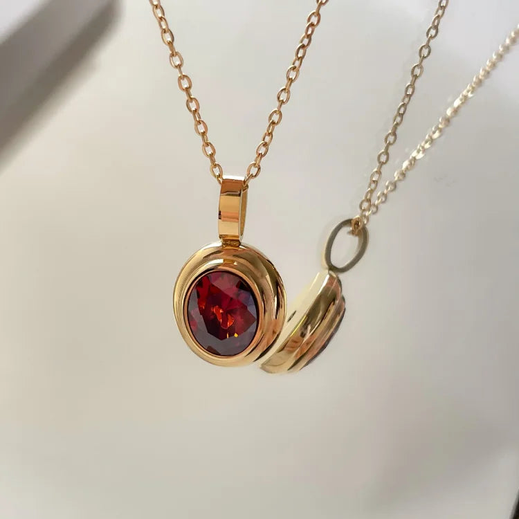 Vintage Gemstone Necklace - Celeste