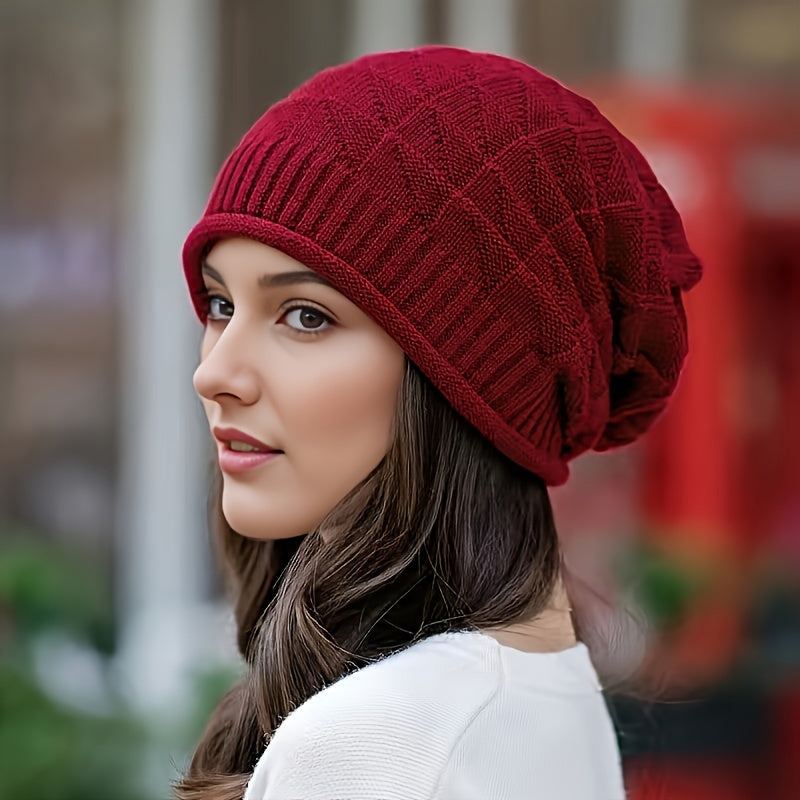 Knitted Women's Hat, Light & Stretchy for Spring and Autumn – Alina