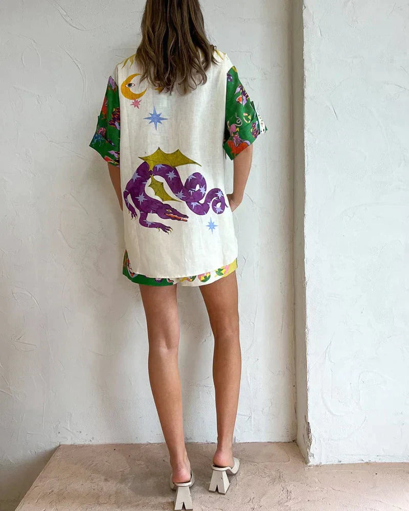 Two-piece summer set for women with color and comfort - Mira