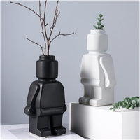 Robot Bloempotten van Keramiek - BrickBotanica