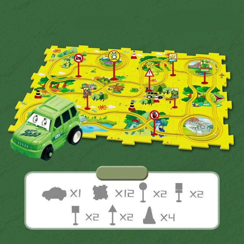 Educational Vehicle Puzzle Set - CleverKids