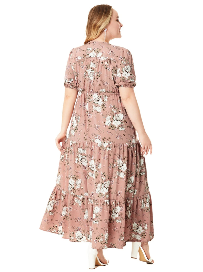 Sammy Jackson™ Marga Plus-Size Summer Dress | Stylish & Floral