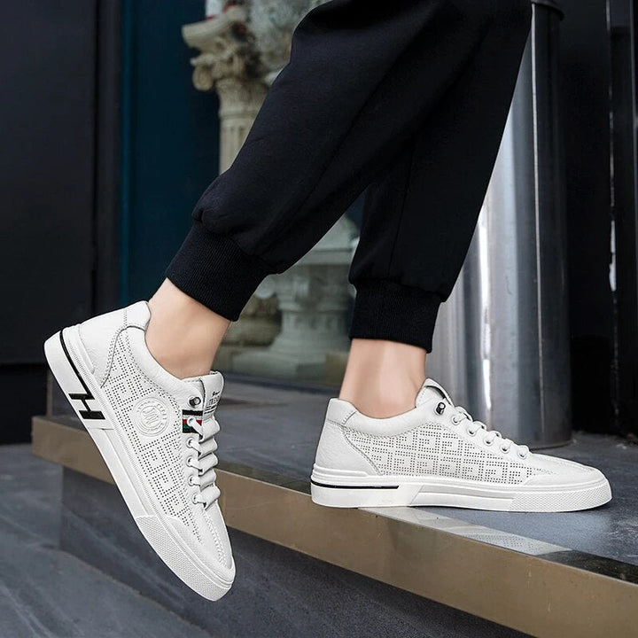 Heren Sneaker van Geperforeerd Leer met Lichtgewicht Constructie – Ethan