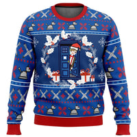 Sammy Jackson™ Tardis Sweater | The Christmas sweater for Whovians!