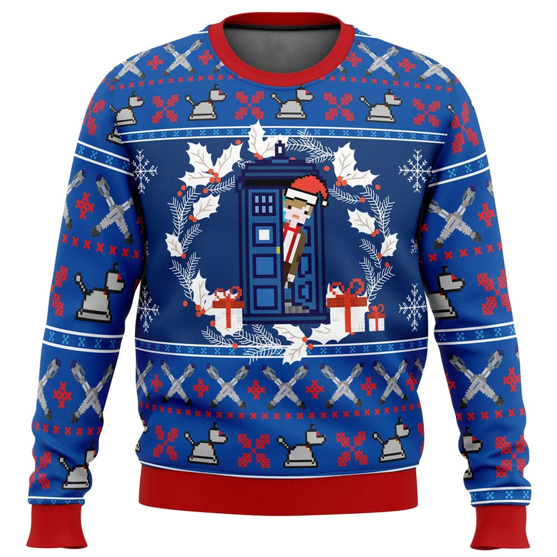 Sammy Jackson™ Tardis Sweater | The Christmas sweater for Whovians!