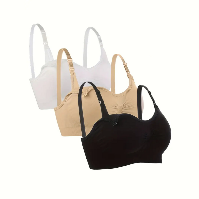 Comfortable Nursing Bra (Set of 3) – NurtureFit