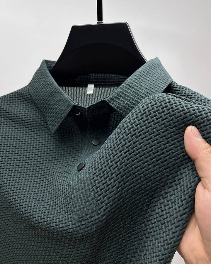 Men’s Polo Shirt in Breathable Mesh – Matteo