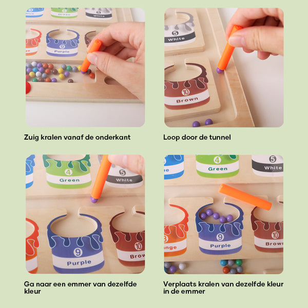 Magnetic Learning Maze for Color and Number Recognition - MazeMagic