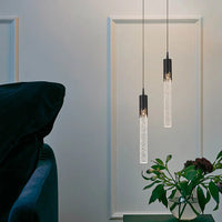 Glass Pendant Lamp in Cylinder Shape - Lustreau