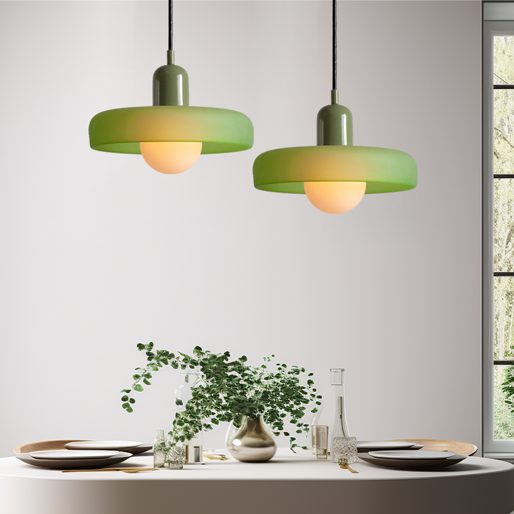 Colored Glass Pendant Lamp - BauLume