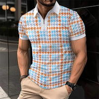 Sammy Jackson™ Boris Polo w Dużym Rozmiarze | W Paski i Stylowy