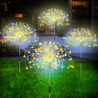 Waterproof Solar Garden Lamp with Fireworks Effect – SparkGlow