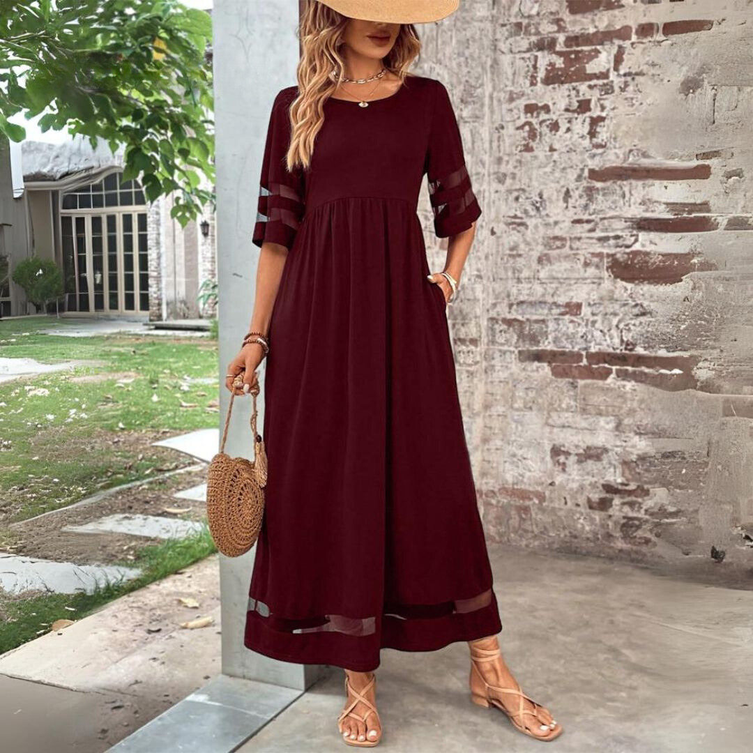 Chic Tummy Flattering Coverage Dress 5