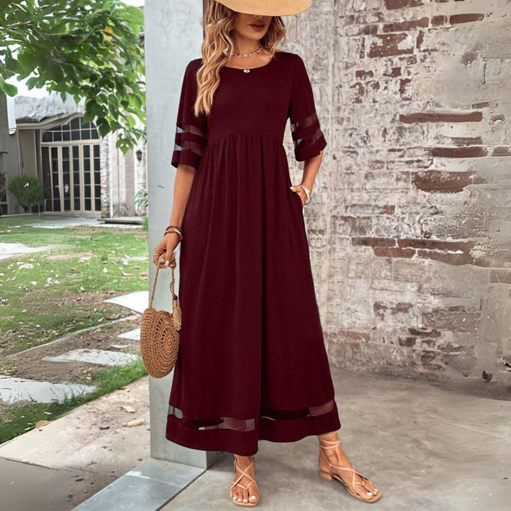 Chic Tummy Flattering Coverage Dress 5