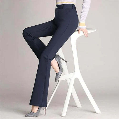 Slim Flared High Waist Pants – Mila