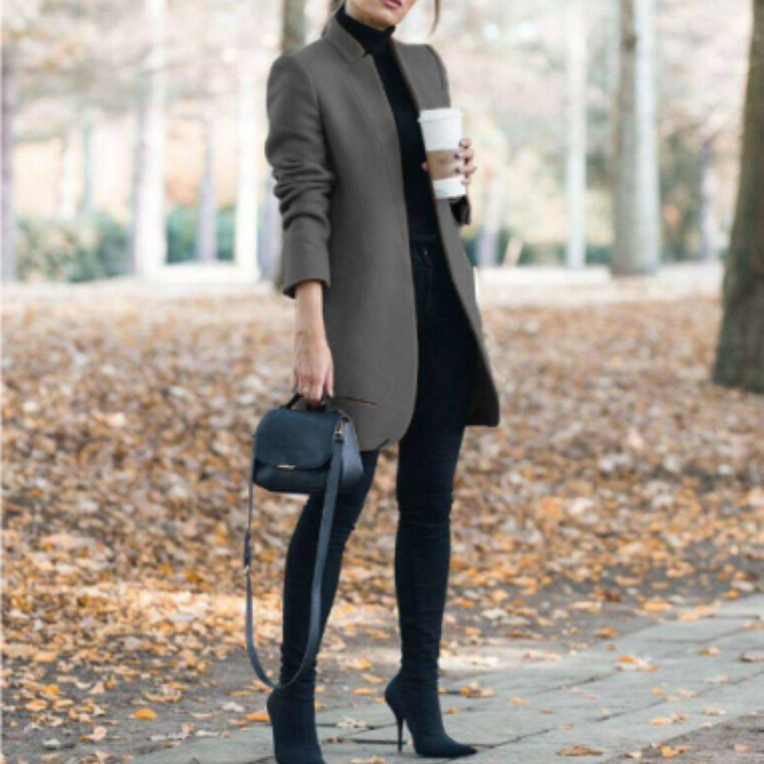 Dames Winterjas met Staande Kraag en Tijdloos Design - Reginel
