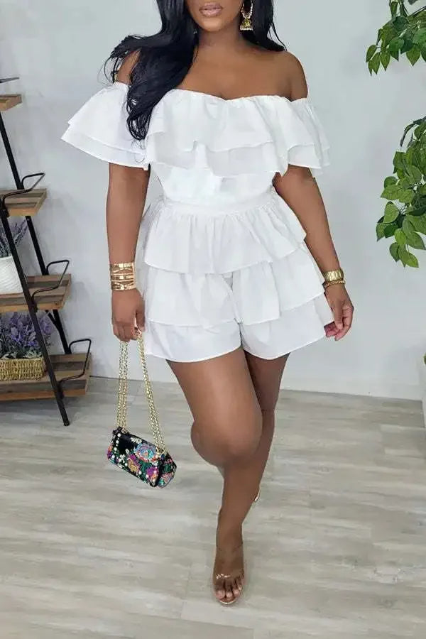 Sammy Jackson™ Elinor Plus Size Playsuit | Luchtig & Stijlvol